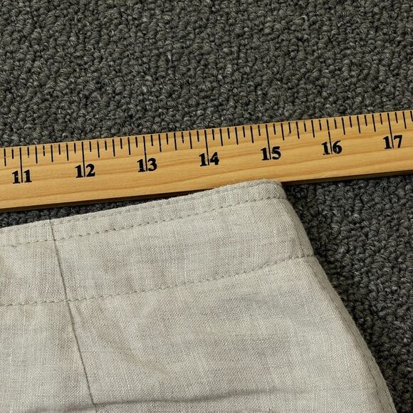 LL Bean Skirt Womens Size 6 PET 6P Linen Beige Casual - Picture 8 of 10
